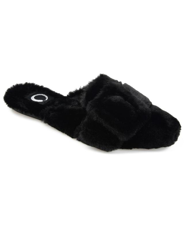 Journee Collection Faux Fur Eara Slipper Women's Shoes Product Image