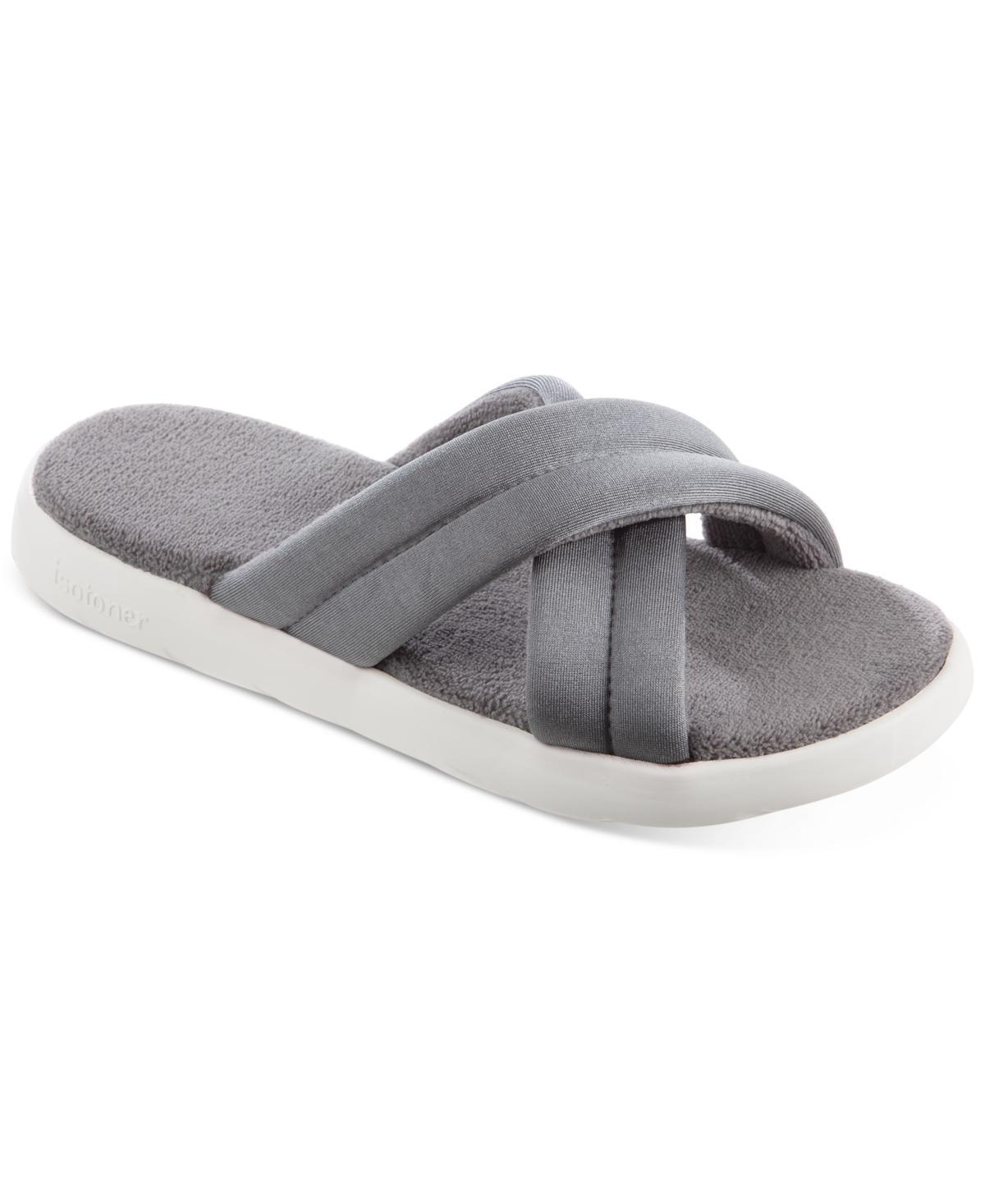 Isotoner Signature Womens Zenz Satin Pintucked Slide Slip-Ons Product Image