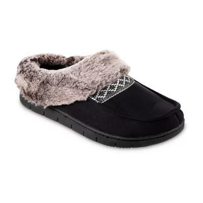 Isotoner Microsuede Square Womens Moccasin Slippers Product Image