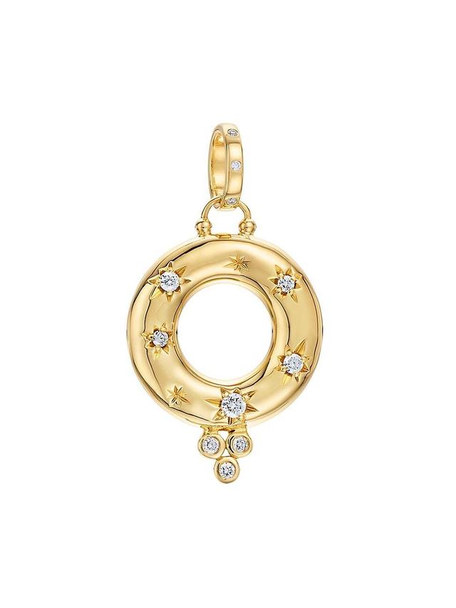 Womens Celestial Cosmos Jean DArc 18K Yellow Gold & 0.26 TCW Diamond Small Pendant Product Image