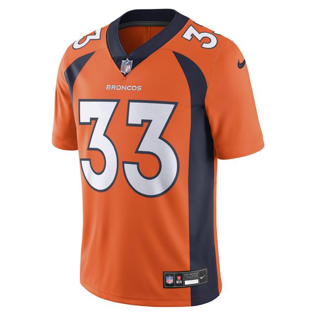 Mens Nike Javonte Williams Orange Denver Broncos Vapor Untouchable Limited Jersey - Orange Product Image