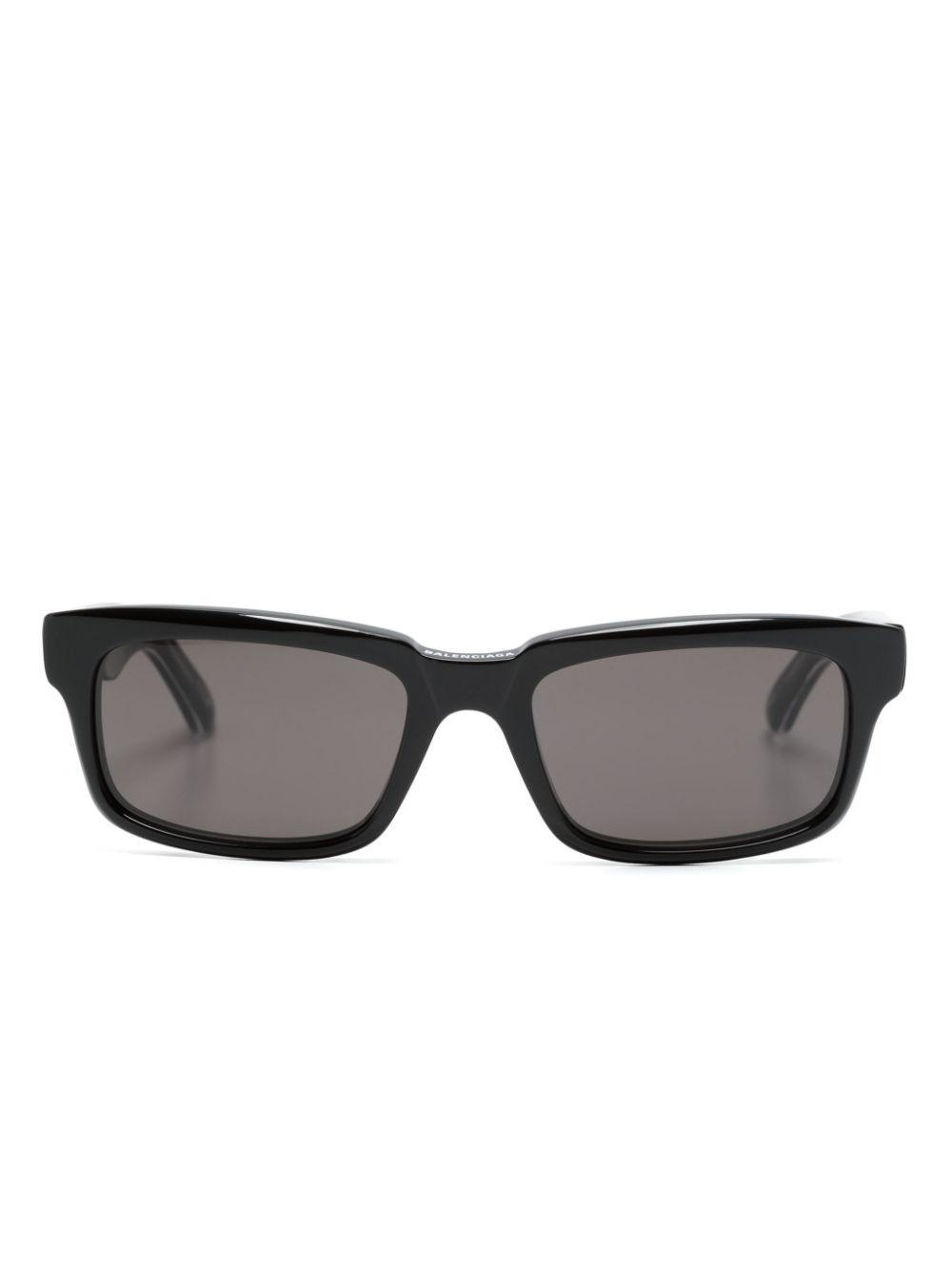 BALENCIAGA Rectangle-frame Sunglasses In Black Product Image