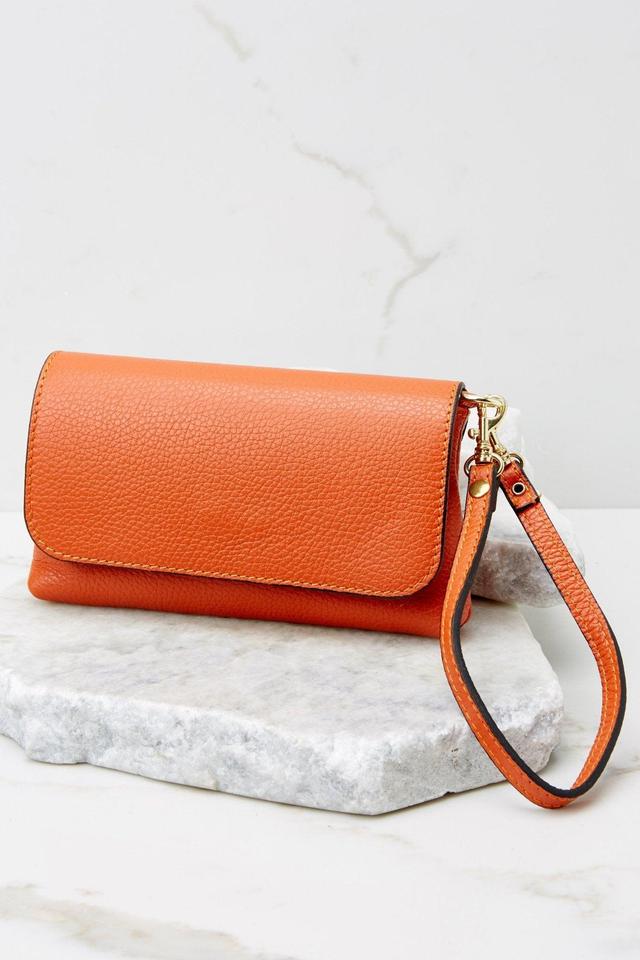 Little Lady Orange Leather Bag Product Image