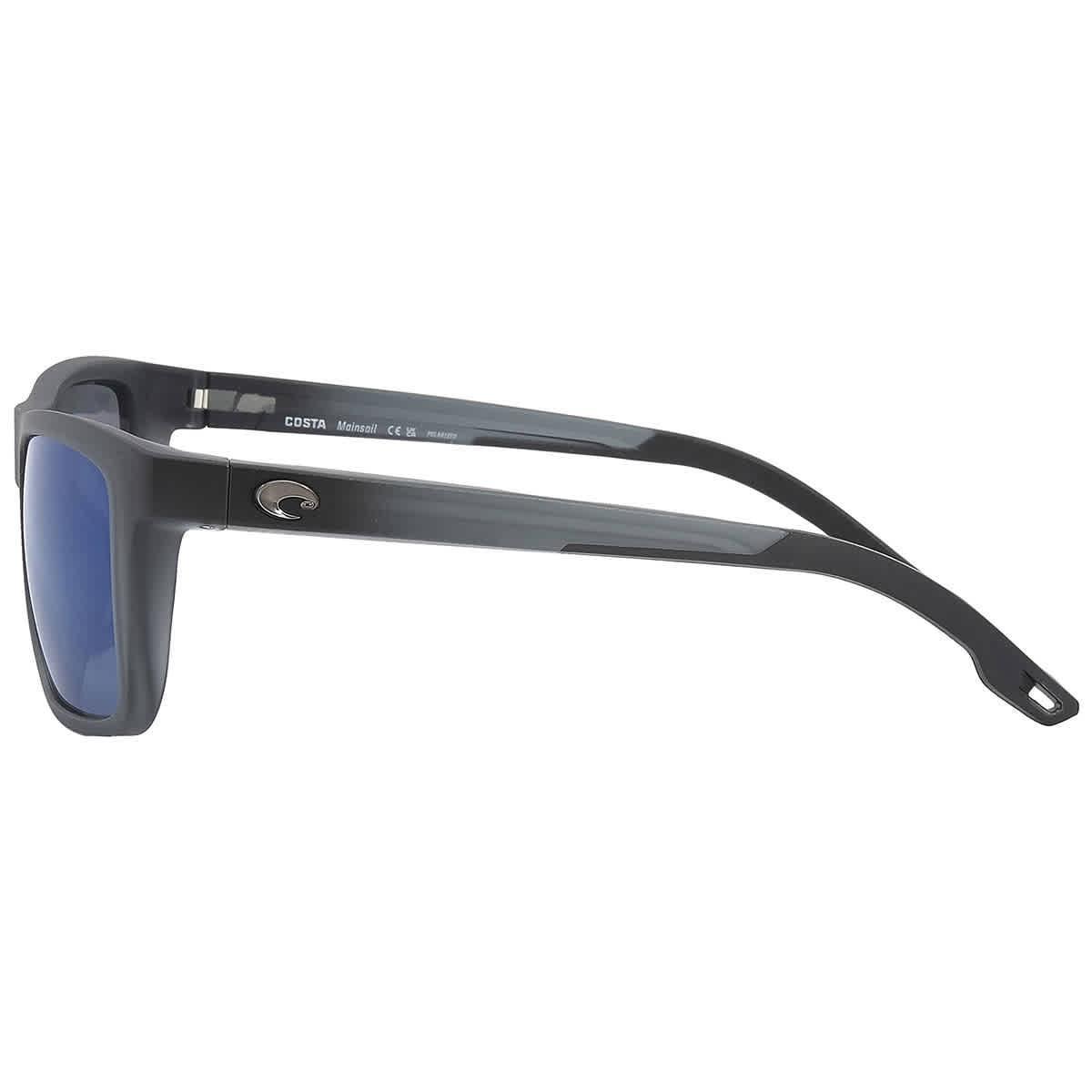 Costa Del Mar Mainsail 55mm Mirrored Polarized Rectangular Sunglasses Product Image