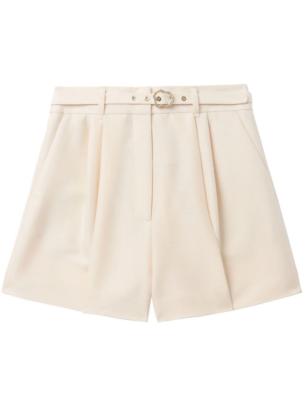 ZIMMERMANN Matchmaker Tuck Front Shorts In Pink Product Image