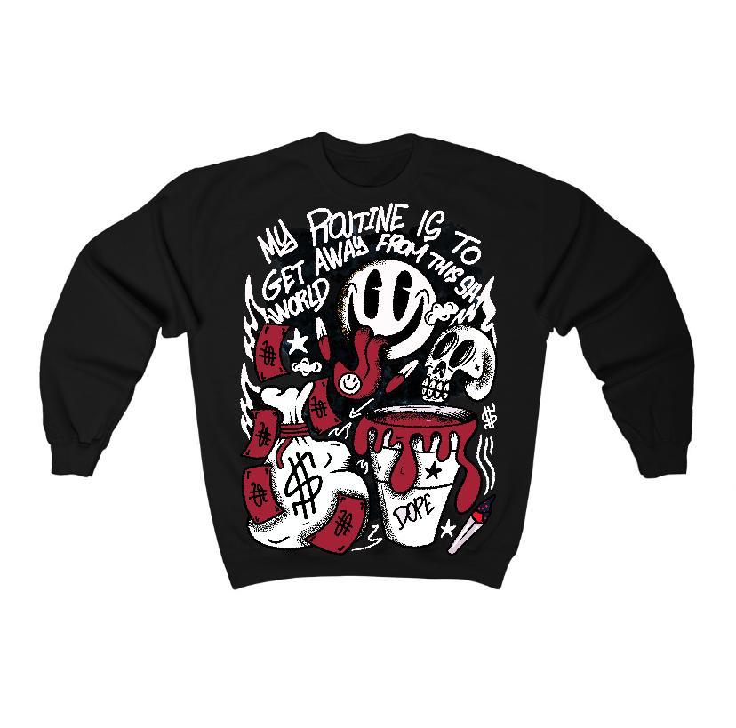 Black Toe 14s Flontae Sweatshirt Stay Out Graphic Product Image