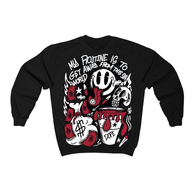 Black Toe 14s Flontae Sweatshirt Stay Out Graphic Product Image