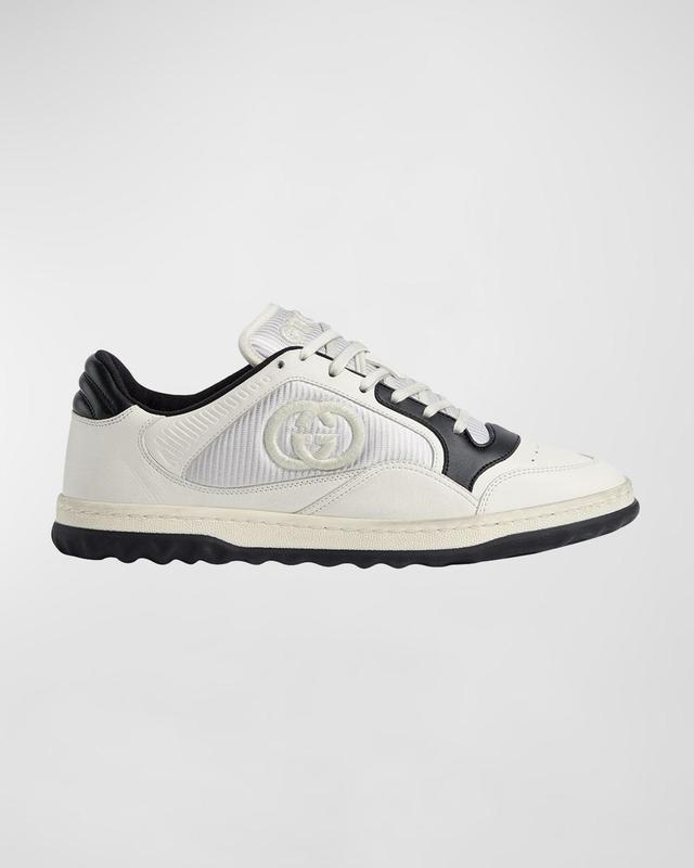 Mens Mac 80 Embroidered GG Leather Low Top Sneakers Product Image