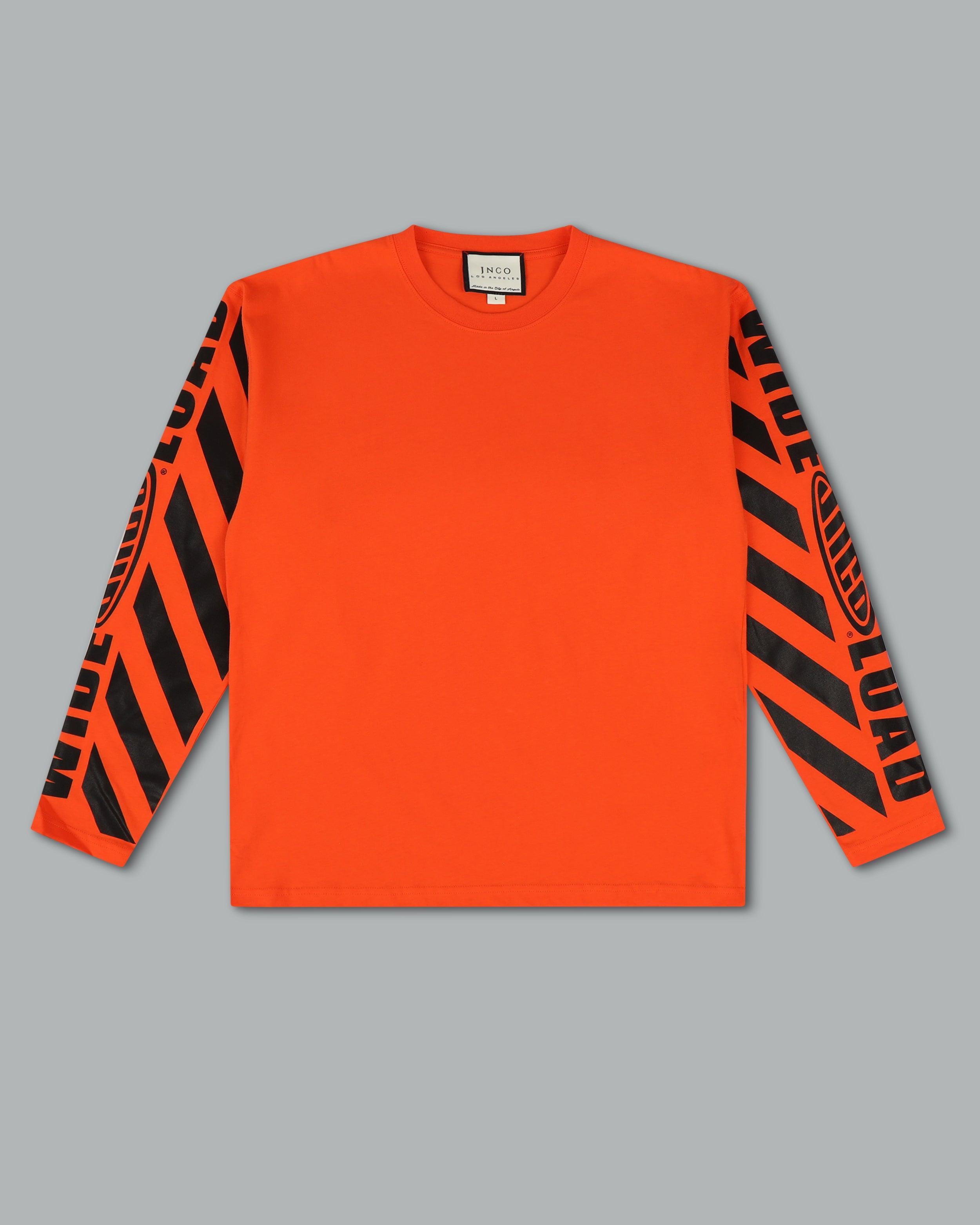 Wide Load Long Sleeve Tee. Orange. Male Product Image