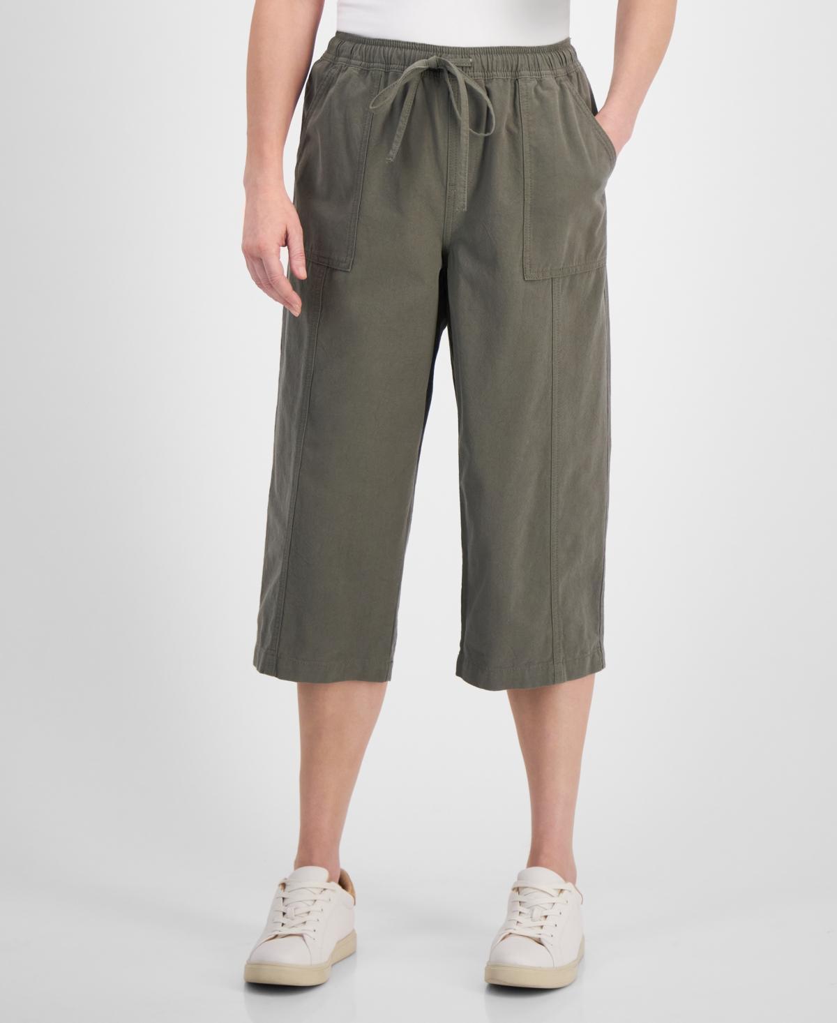 Style & Co Womens Drawstring Capri Pants, Regular & Petite, Created for Macys Product Image