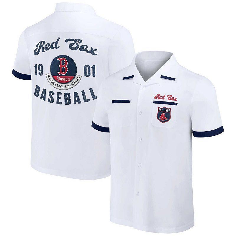 Mens Darius Rucker Collection by Fanatics Boston Red Sox Bowling Button-Up Shirt Product Image