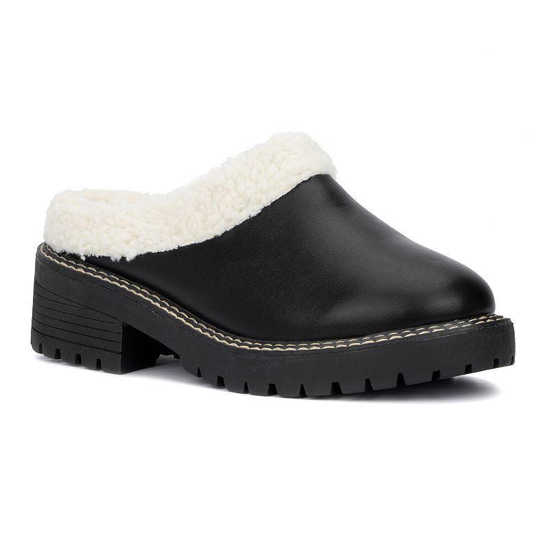 Olivia Miller Marleigh Womens Faux-Fur Clogs Product Image