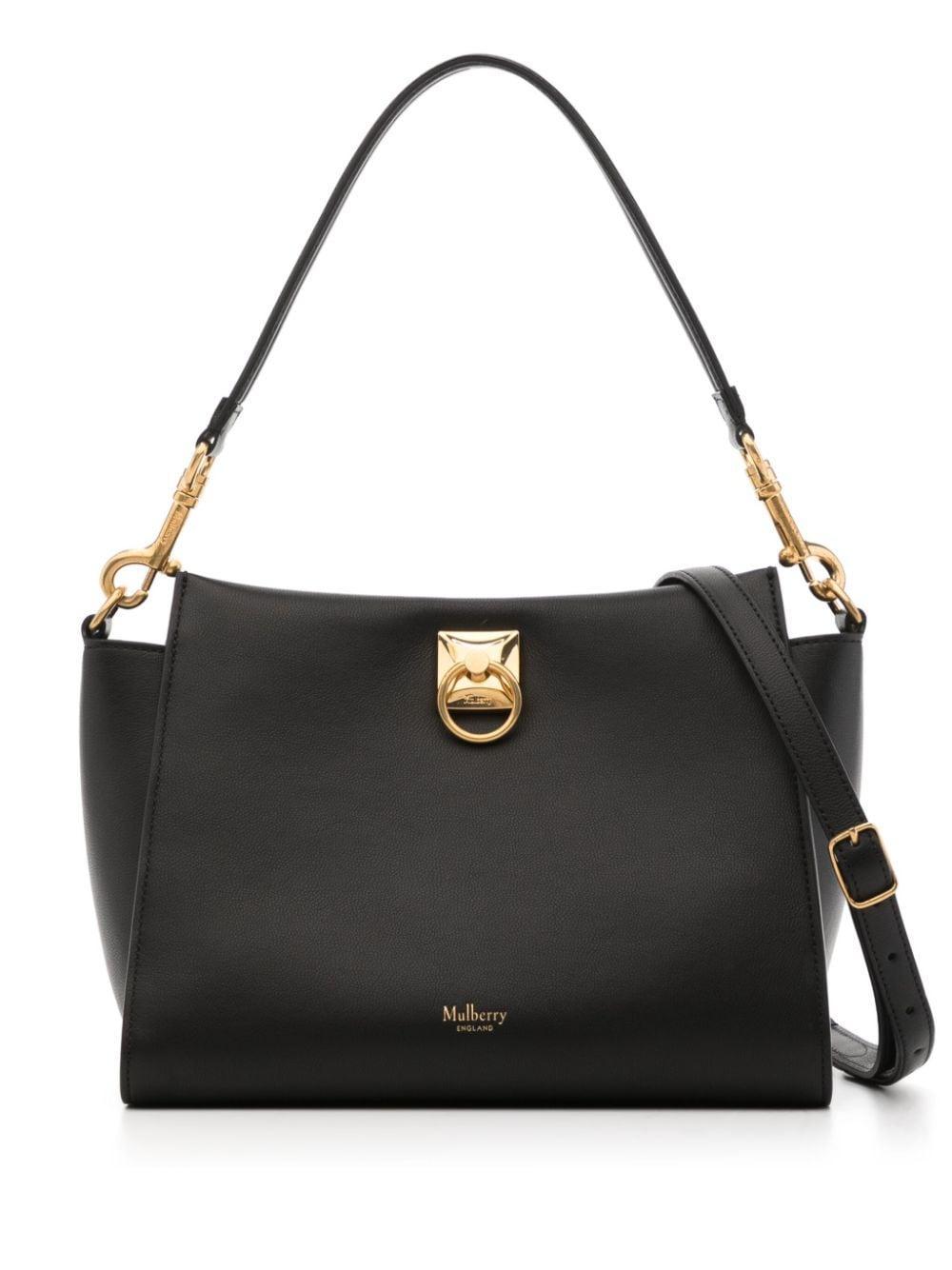 Gilded Hardware Chain Crossbody In Black Product Image