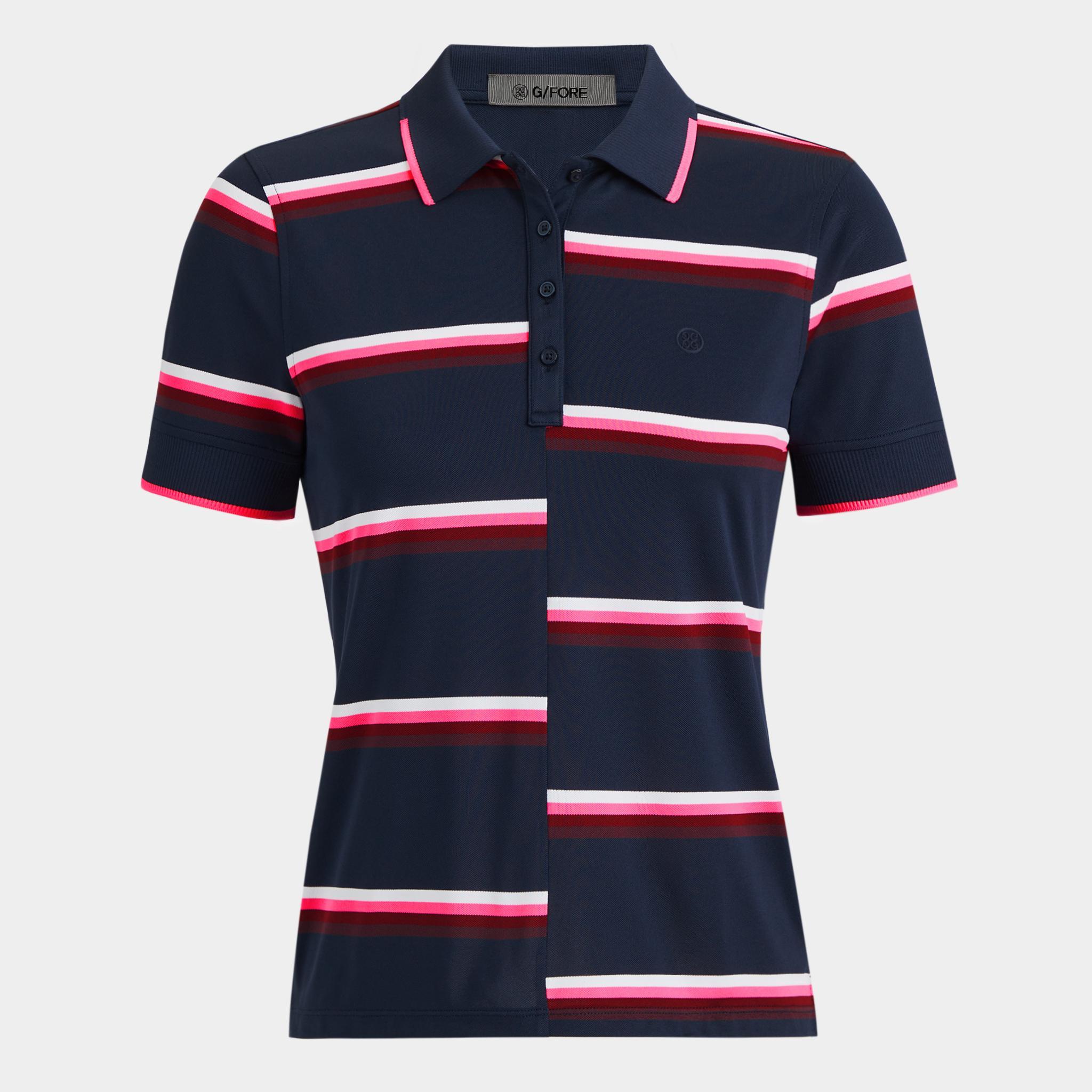 OFFSET STRIPE TECH PIQUÉ POLO product image