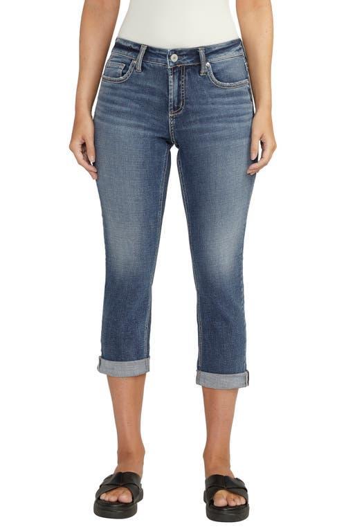 Silver Jeans Co. Elyse Luxe Stretch Comfort Fit Capri Jeans Product Image