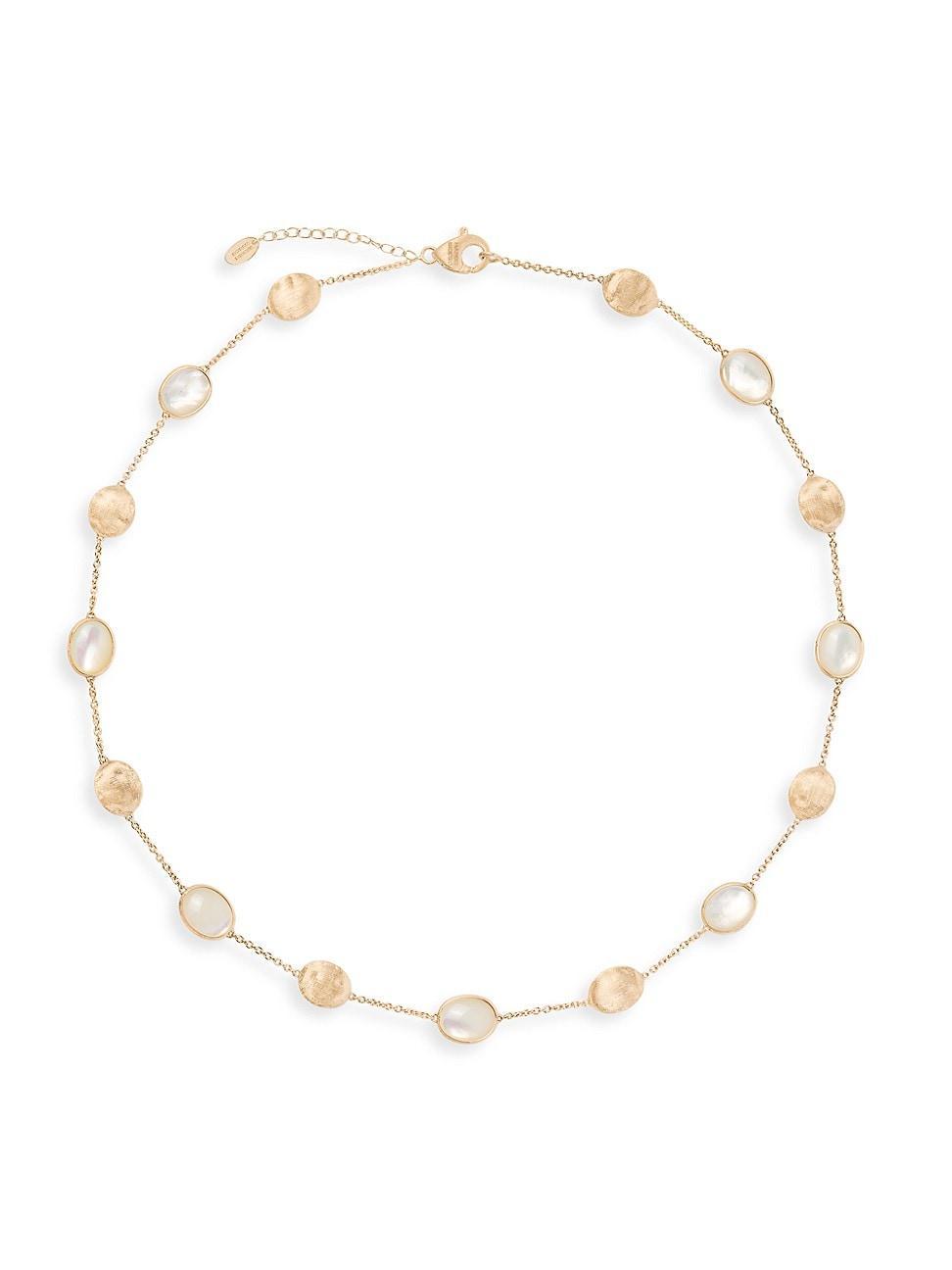 Marco Bicego 18K Yellow Gold Siviglia Mother Of Pearl Beaded Station Necklace, 16.5 - 150th Anniversary Exclusive Product Image