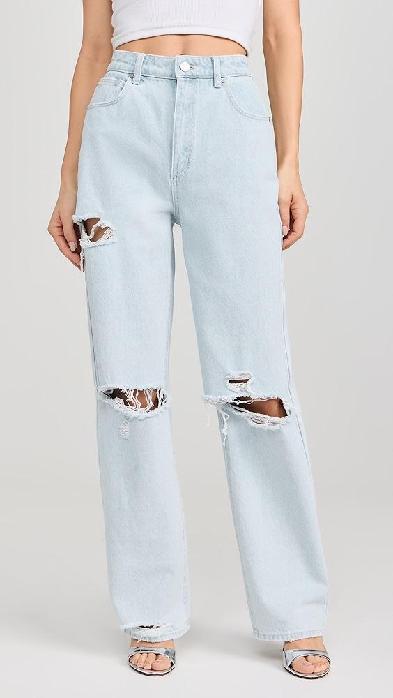 ABRAND Carrie Iris Rip Jeans | Shopbop Product Image