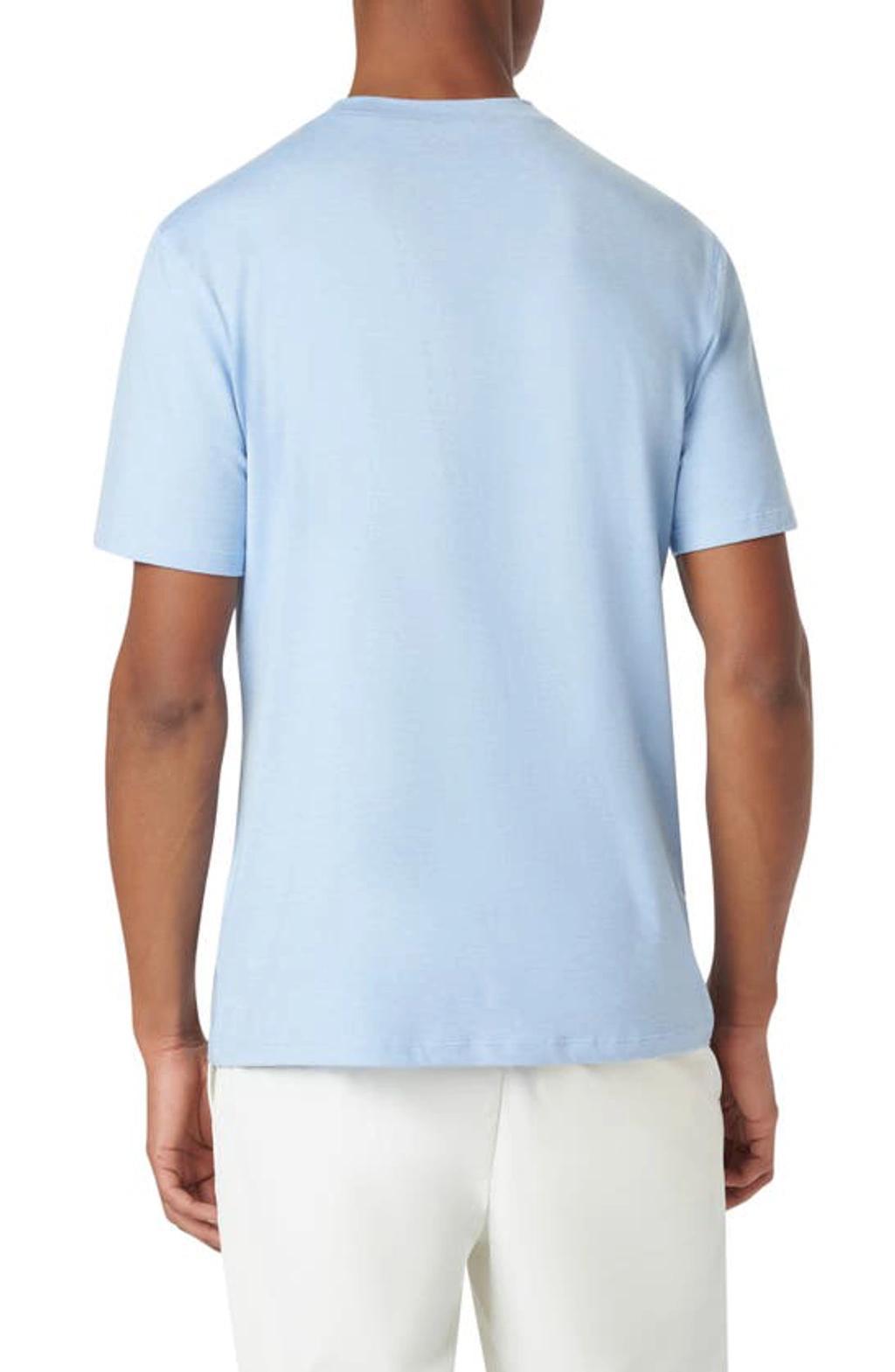 BUGATCHI Crewneck Performance T-shirt In Sky Product Image