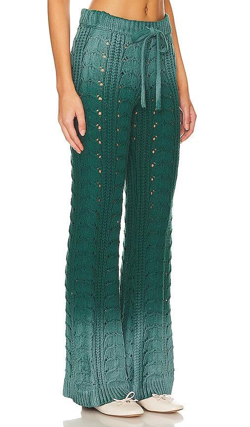 Lovers and Friends Jelissa Ombre Knit Pant in Green Ombre Product Image