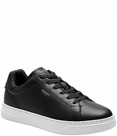 COACH Mens High Line Leather Sneakers Product Image