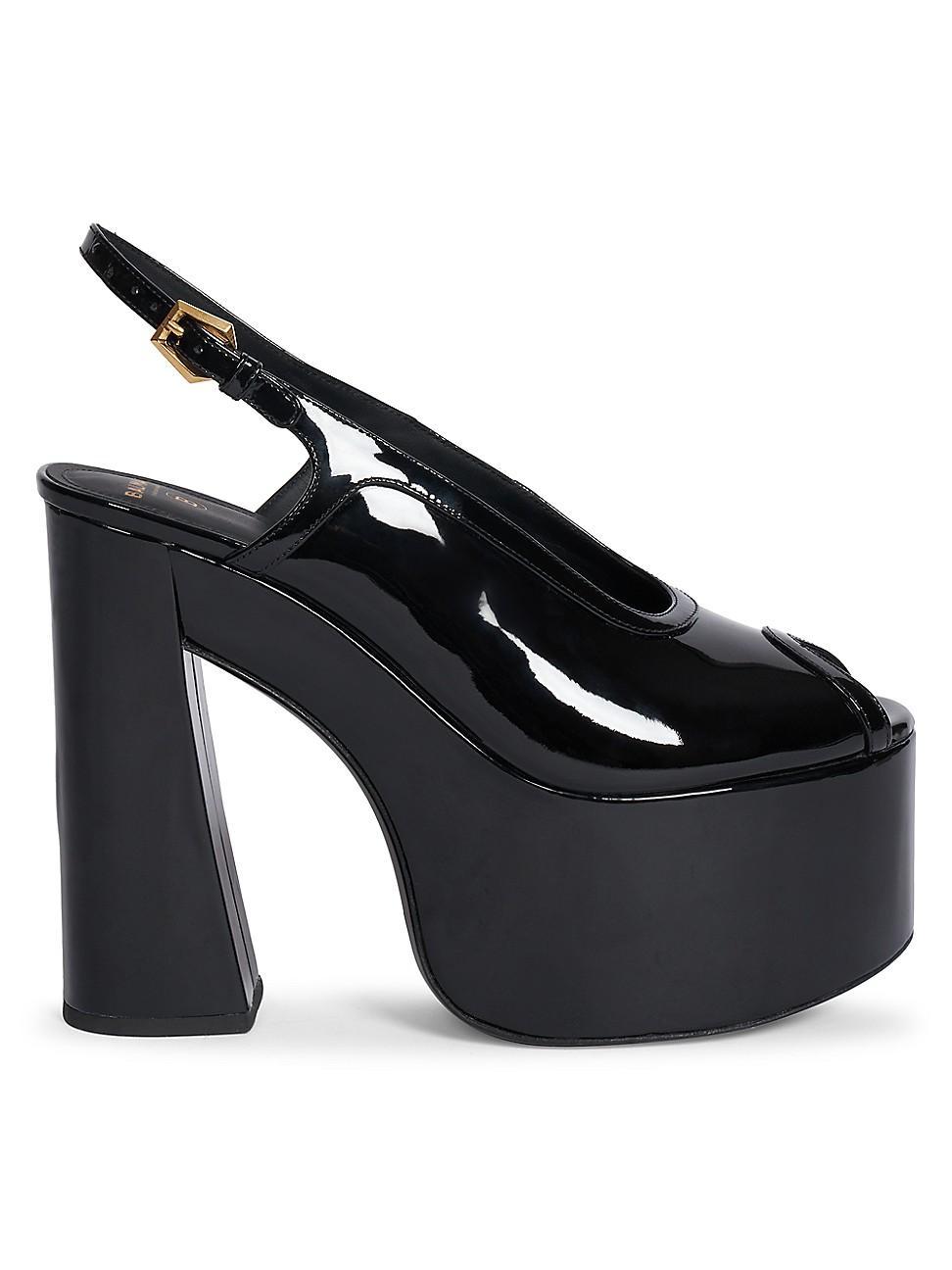 Womens Cam-Patent Leather Platform Sandals product image