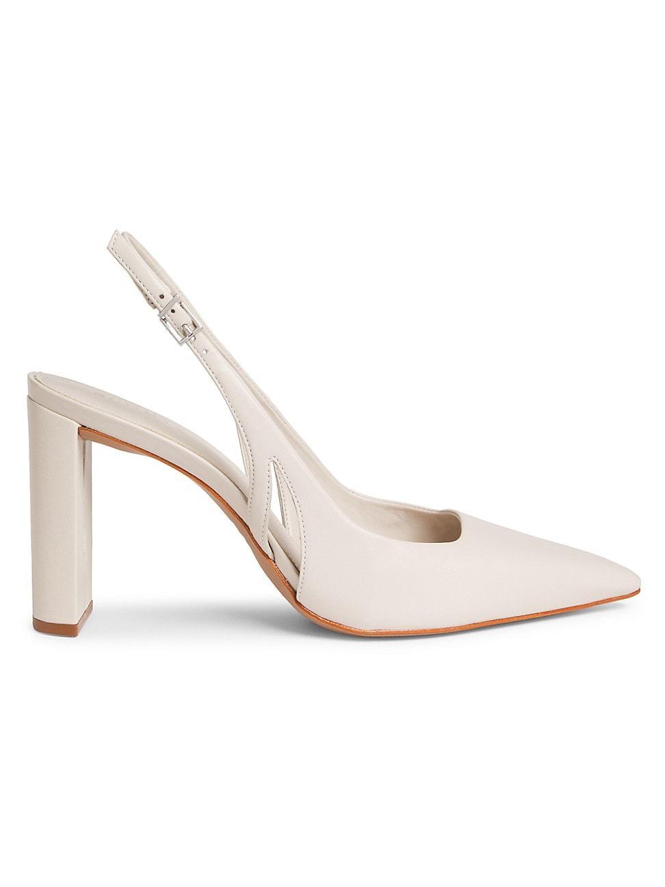 Schutz Blanche Mid (Pearl) High Heels Product Image