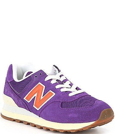 New Balance Womens 574 Lifestyle Suede Retro Sneakers Product Image