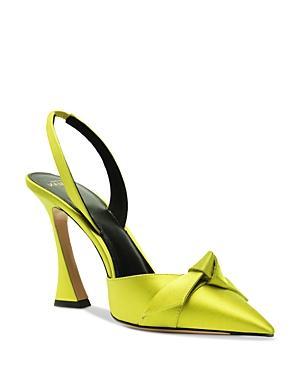 Alexandre Birman Womens Clarita Bell Satin Slingback Pumps Product Image