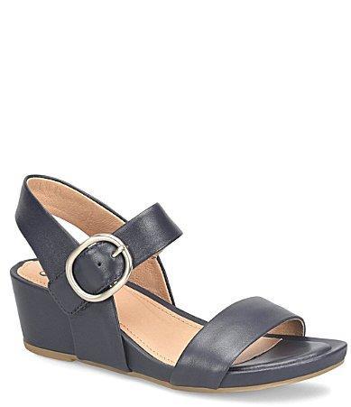 Sofft Vaya Leather Wedge Sandals Product Image