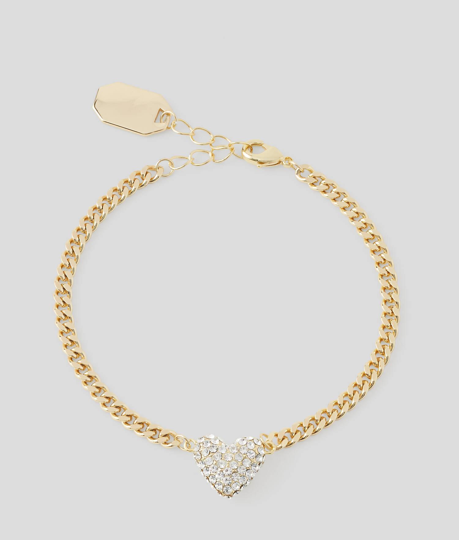 K/HEART PAVÉ CHARM BRACELET Product Image