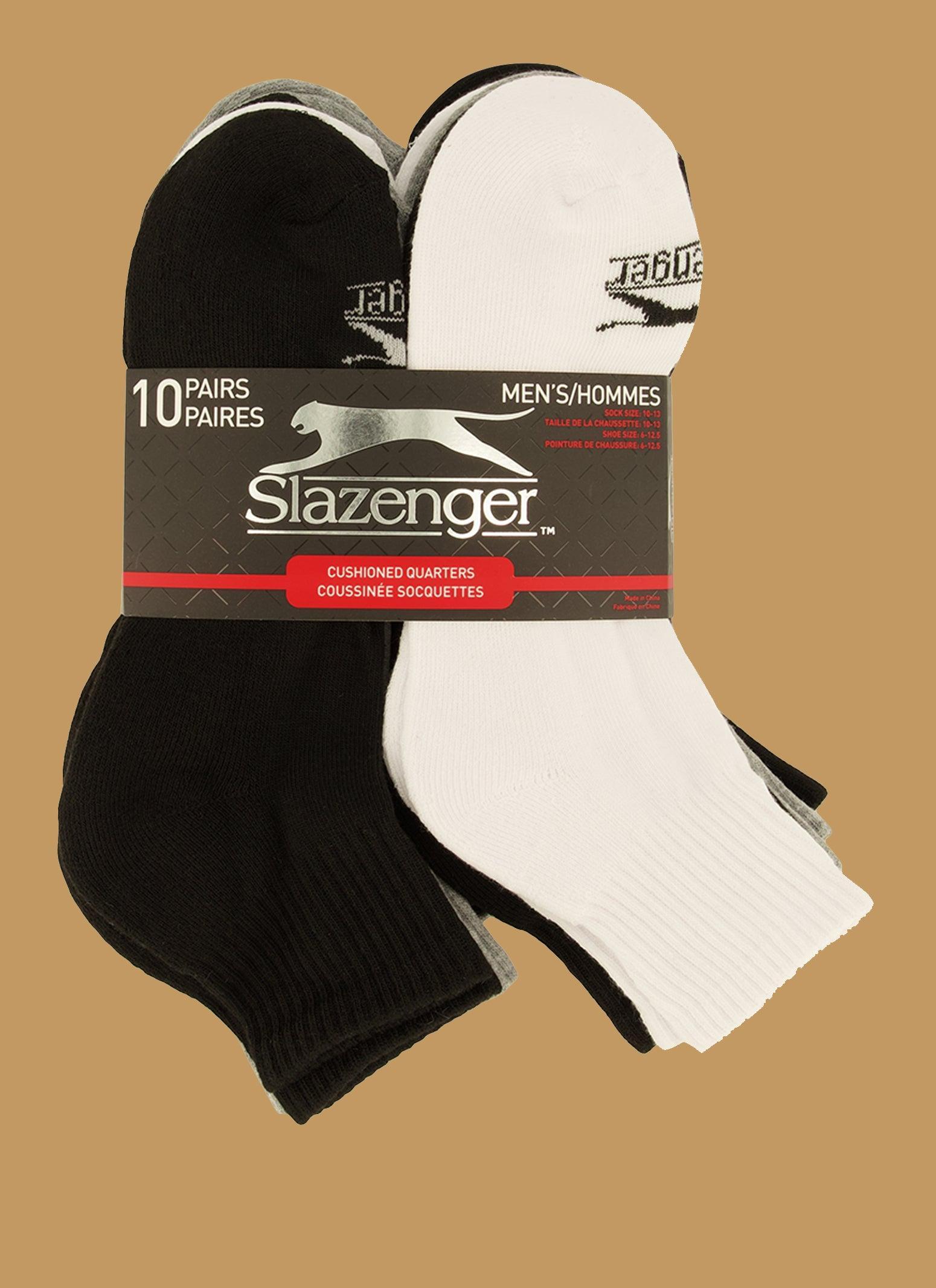 Mens Cushioned Quarter Socks 10 Pack Male Product Image