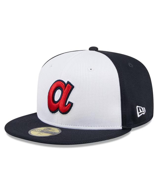 Mens New Era White Atlanta Braves 2024 Batting Practice 59FIFTY Fitted Hat Product Image