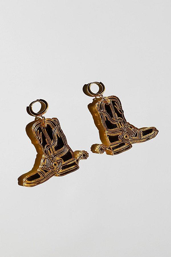 Sigfus Designs Mirrored Cowboy Boot Earrings Womens at Urban Outfitters Product Image