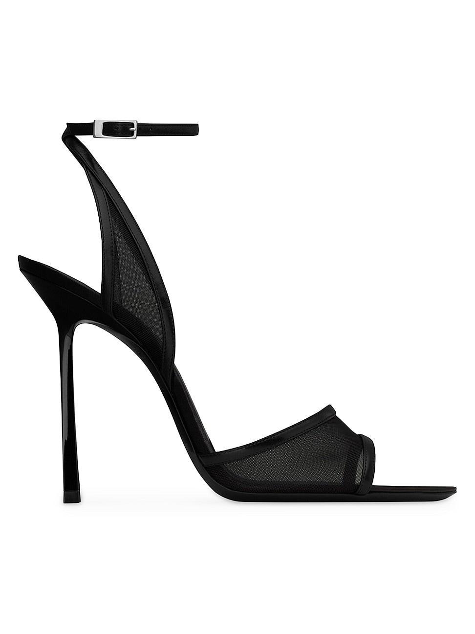 Saint Laurent Missy Sandals in Tulle Product Image