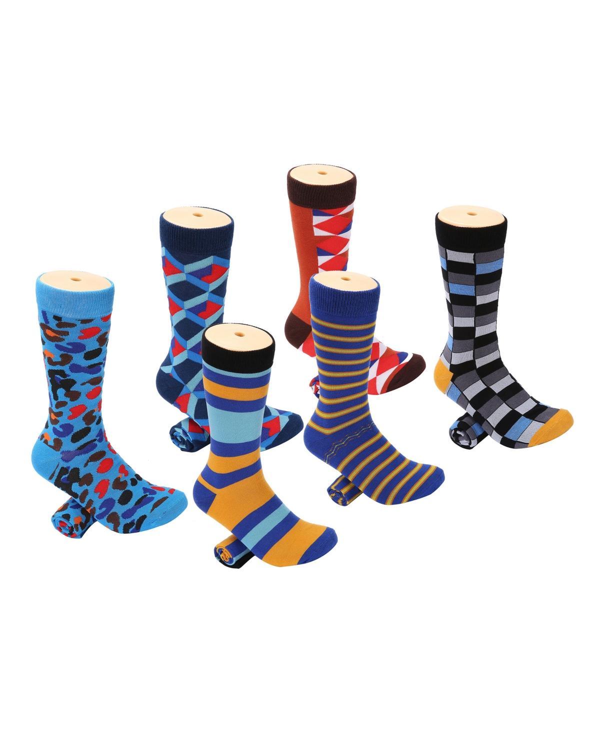 Mio Marino Mens Snazzy Collection Dress Socks Pack of 6 Product Image