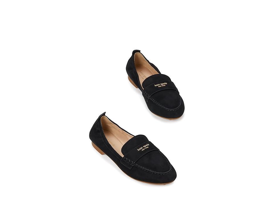 Womens Eliza Logo Suede Loafers Product Image