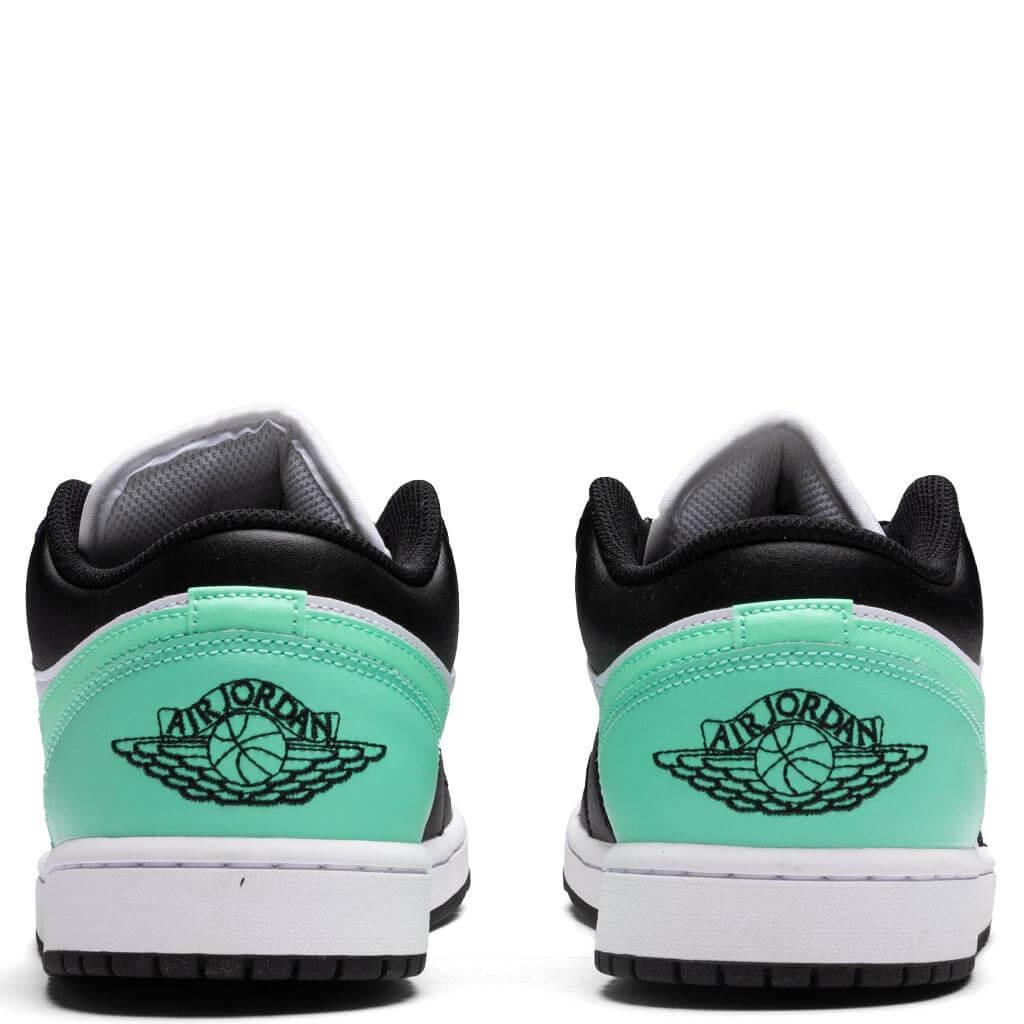 Air Jordan 1 Low - White/Black/Green Glow Male Product Image