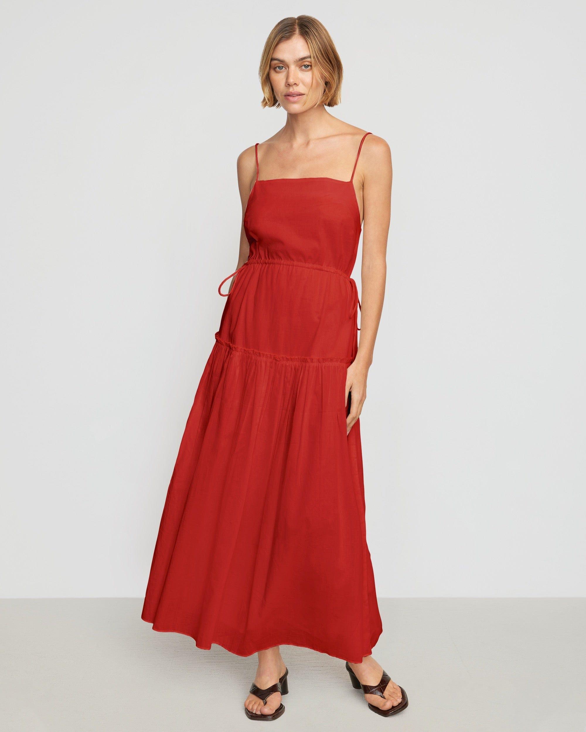 Dalia Tie-Waist Tiered Dress Product Image