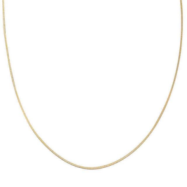 PRIMROSE Sterling Silver Snake Chain Necklace, Womens Gold Product Image