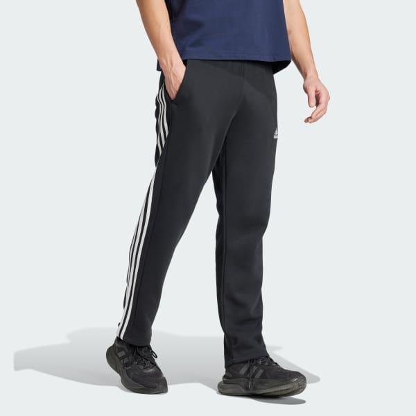 Essentials 3-Stripes Open Hem Fleece Pants Product Image