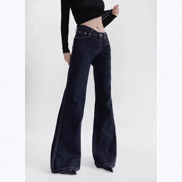 Low Rise Flared Jeans Product Image