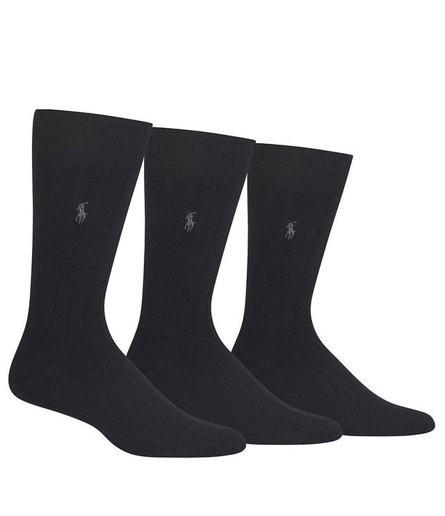 Polo Ralph Lauren Combed Cotton Dress Socks 3-Pack Product Image