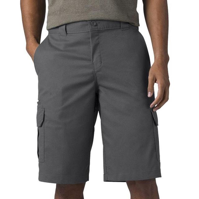 Mens Dickies FLEX Relaxed-Fit 13-inch Cargo Shorts Med Grey Product Image