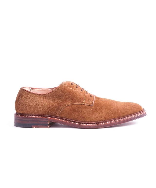 Alden Unlined Suede Plain Toe Blucher In Snuff Product Image