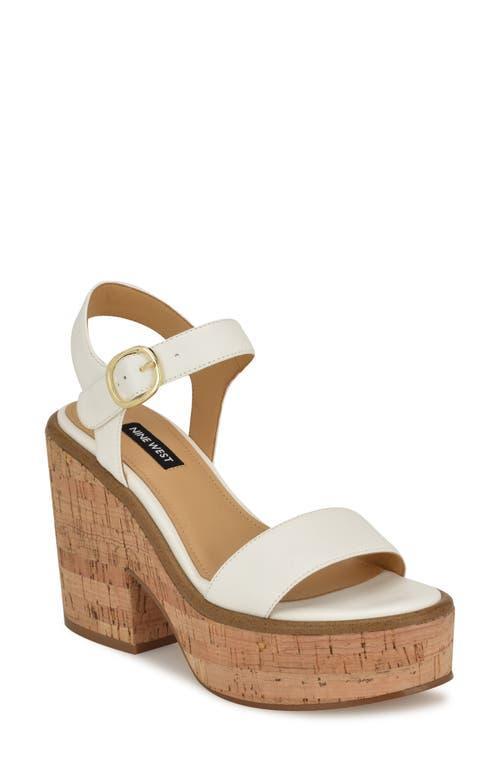 Nine West Amye Ankle Strap Platform Sandal Product Image