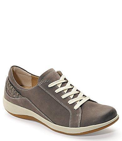 Aetrex Dana Lace-Up Leather Braided Detail Oxfords Product Image
