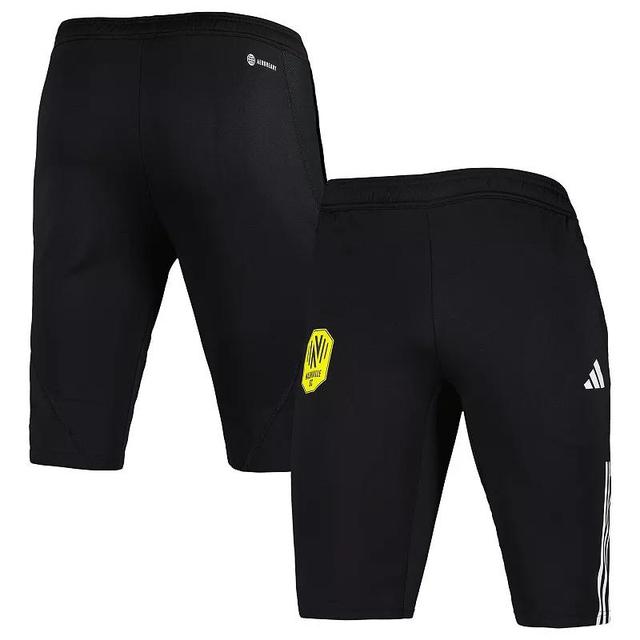 Mens adidas Black Nashville SC 2023 On-Field Training AEROREADY Half Pants Product Image