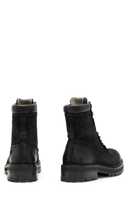 ALLSAINTS Bobcat Lace-up Combat Boot In Black Product Image