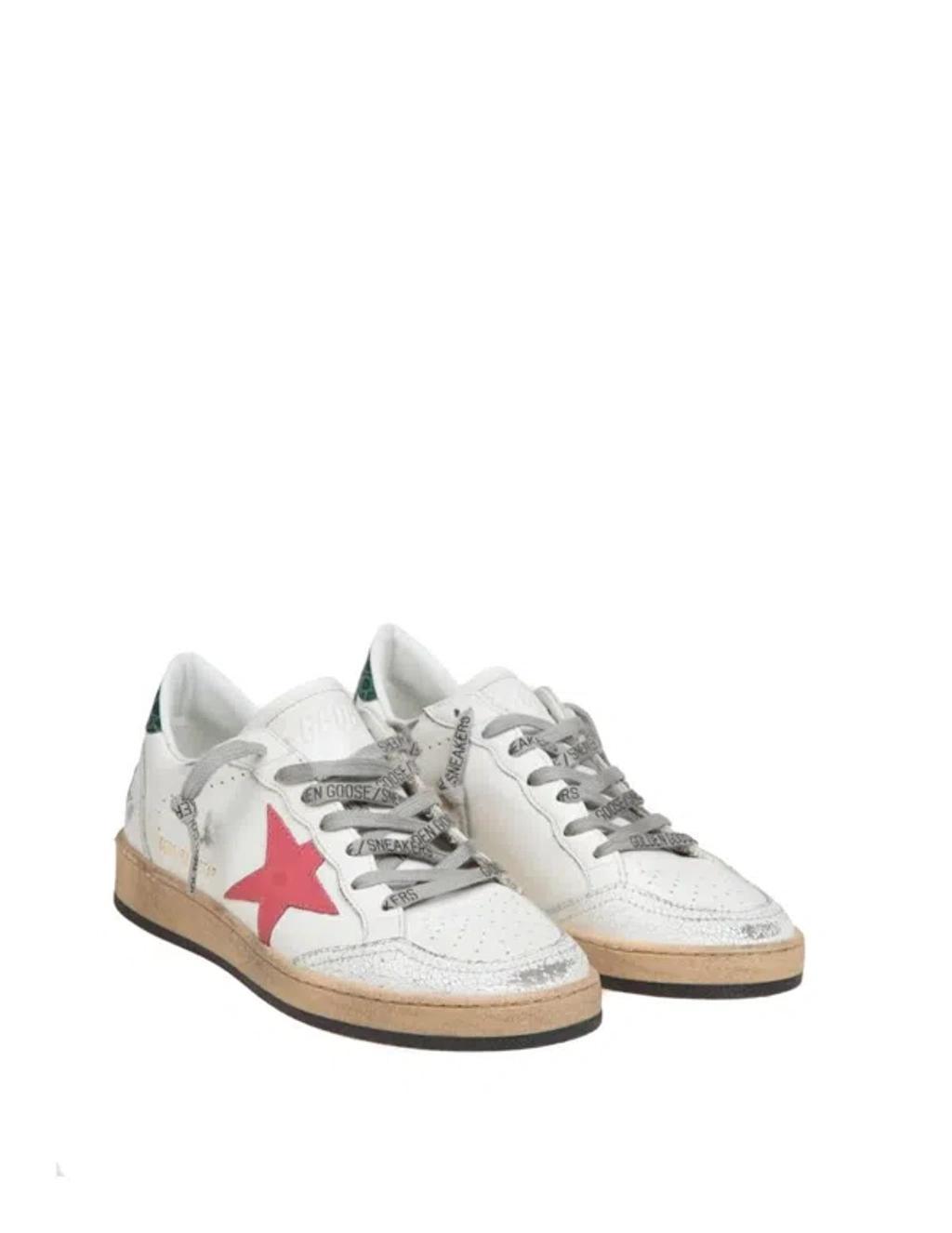 Leather Sneakers In White Product Image