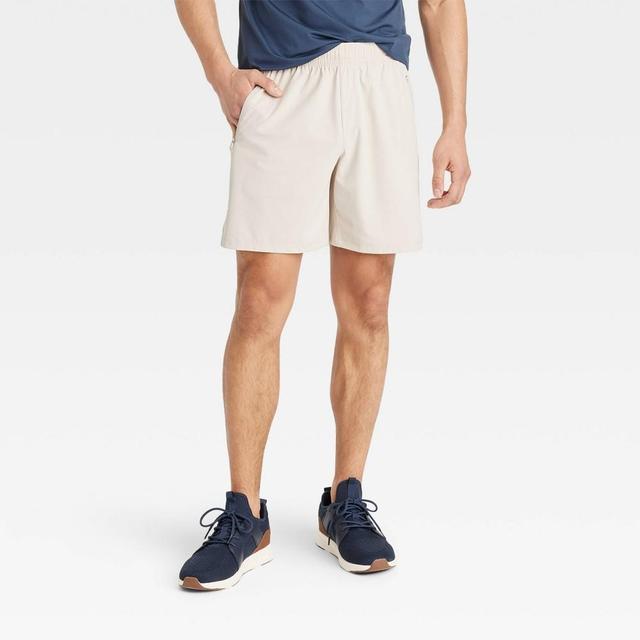 Mens Stretch Woven Shorts 7 - All In Motion Light XXL Product Image